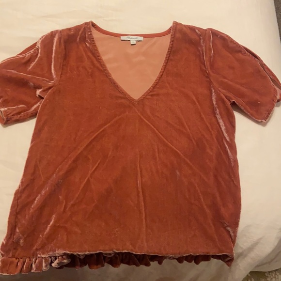 Madewell velvet blouse - Picture 1 of 1